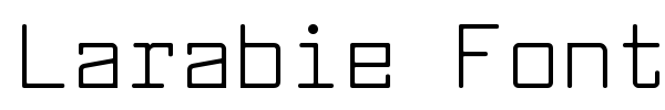 Larabie Font font preview